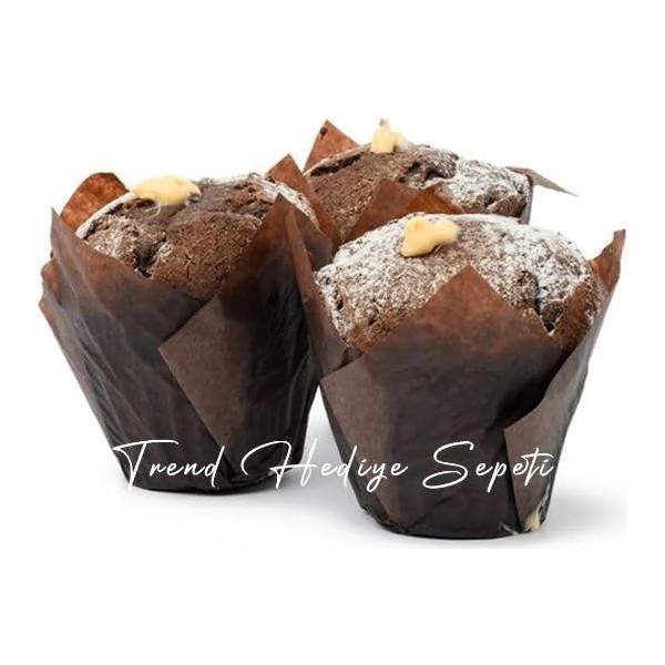 Trend Hediye Sepeti 100'lü Klasik Lale Kapsül Kahverengi Muffin Kek Kalıbı, Cupcake Kalıbı, Tulip Kek Kalıpları Fiyatı