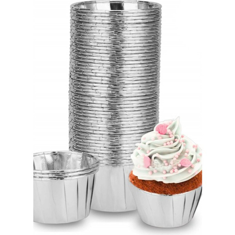 Trend Hediye Sepeti Dolphin Gümüş Muffin Kek Kapsülü Cupcake Kalıbı 25'li Kek Kalıpları Fiyatı