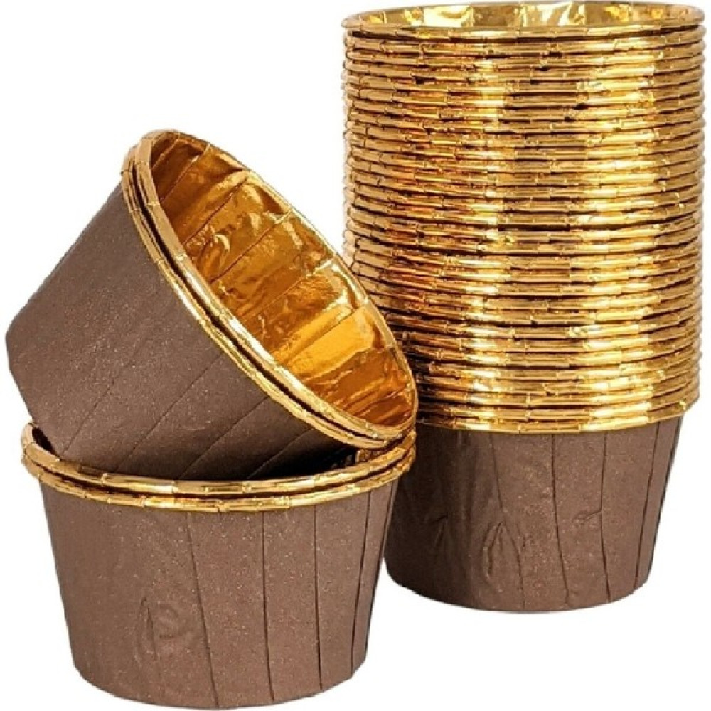Trend Hediye Sepeti Kahverengi Gold Muffin Kek Kapsülü Cupcake Kalıbı 25 Adet Kek Kalıpları Fiyatı