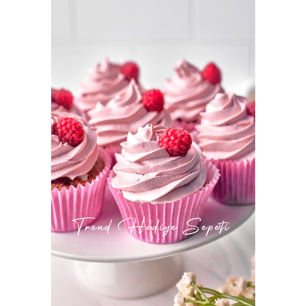 Trend Hediye Sepeti Takribi 200 Adet Büyük Boy Pembe Muffin Kek Kalıbı 50x40 Mm , Cupcake Kağıdı , Brownie Kalıbı Kek Kalıpları Fiyatı