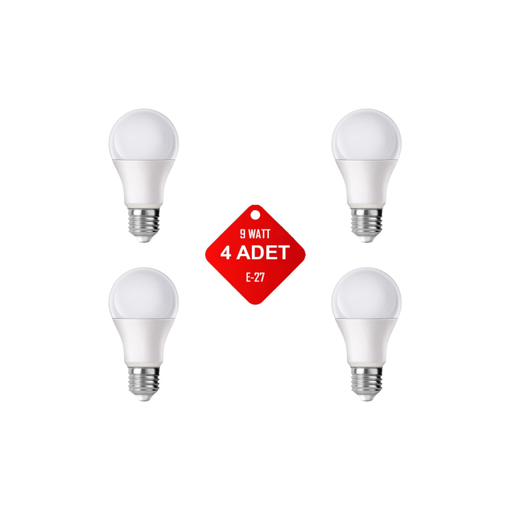 Trend Kitchen 4 Adet Tasarruflu Beyaz Renk Led Ampul (9 Watt) Klasik Ampul Fiyatı