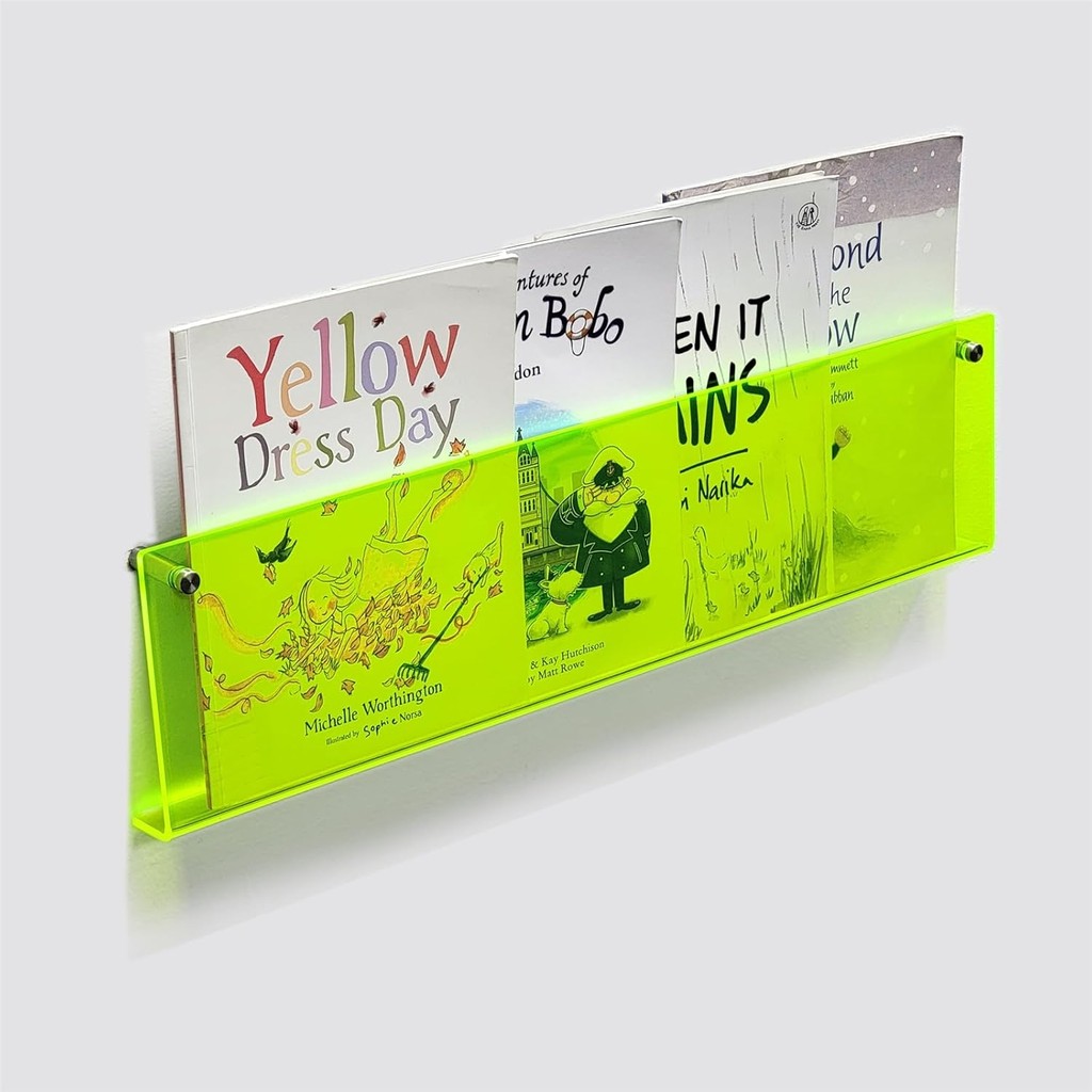 Trend Pleksi Dekoratif Kitap Rafı (Neon Yeşil 70CM) SSD / Solid State Drive Fiyatı
