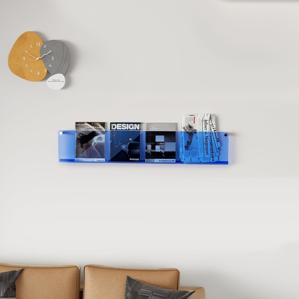 Trend Pleksi Dekoratif Kitap Rafı (Transparan Mavi 70CM) SSD / Solid State Drive Fiyatı
