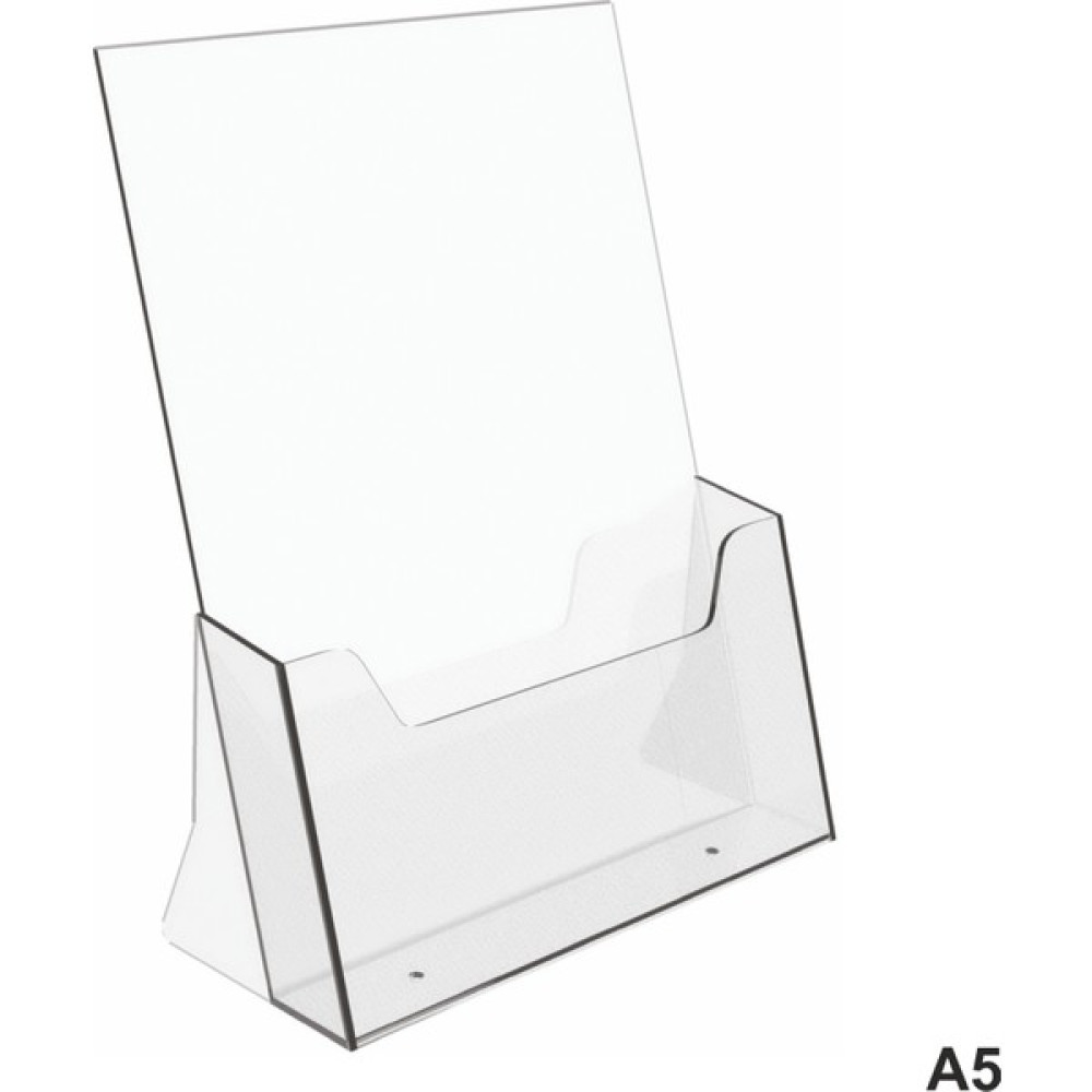 Trend Pleksi Masaüstü Broşür Standı - Şeffaf - A5 15cm x 21cm Dosya Fiyatı