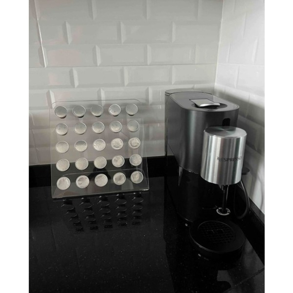 Trend Pleksi Nespresso & Jacobs Uyumlu Kapsül Kahve Standı (Şeffaf 25 Kapsül Kapasiteli) Elektrikli Mutfak Aletleri Aksesuarı Fiyatı