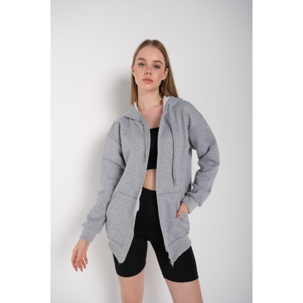Trend Seninle Kadın Fermuarlı Hırka Sweat Kadın Hırka Fiyatı