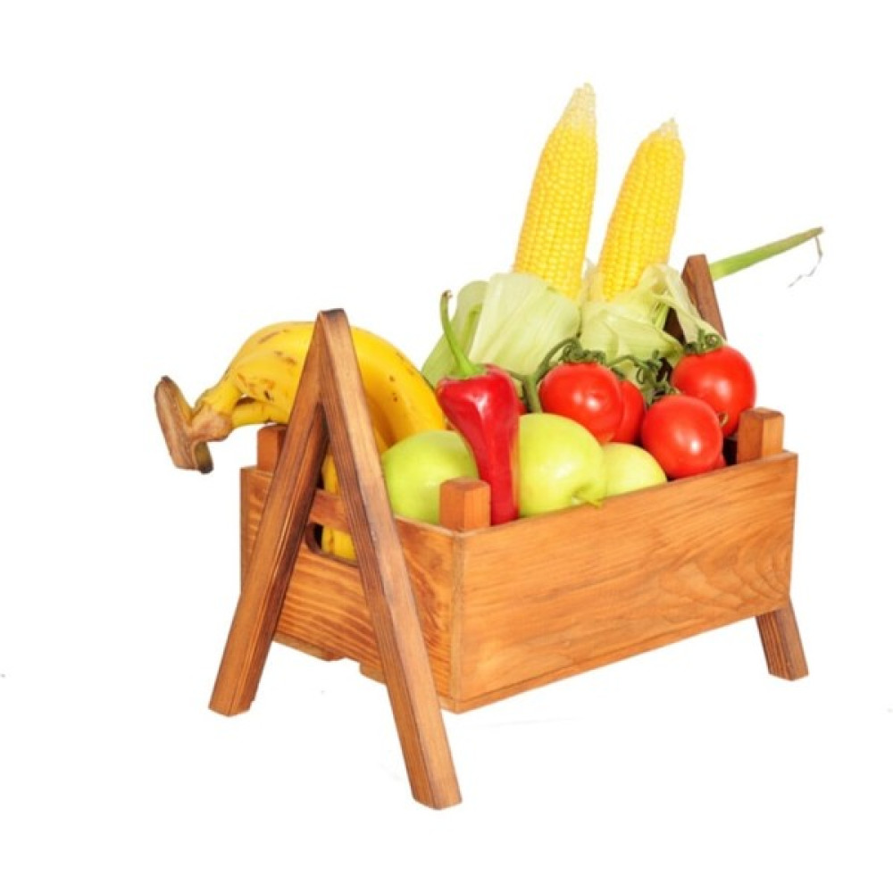Trend Wood Sebzelik Meyvelik - Ahşap Rengi Duvar Rafı Fiyatı
