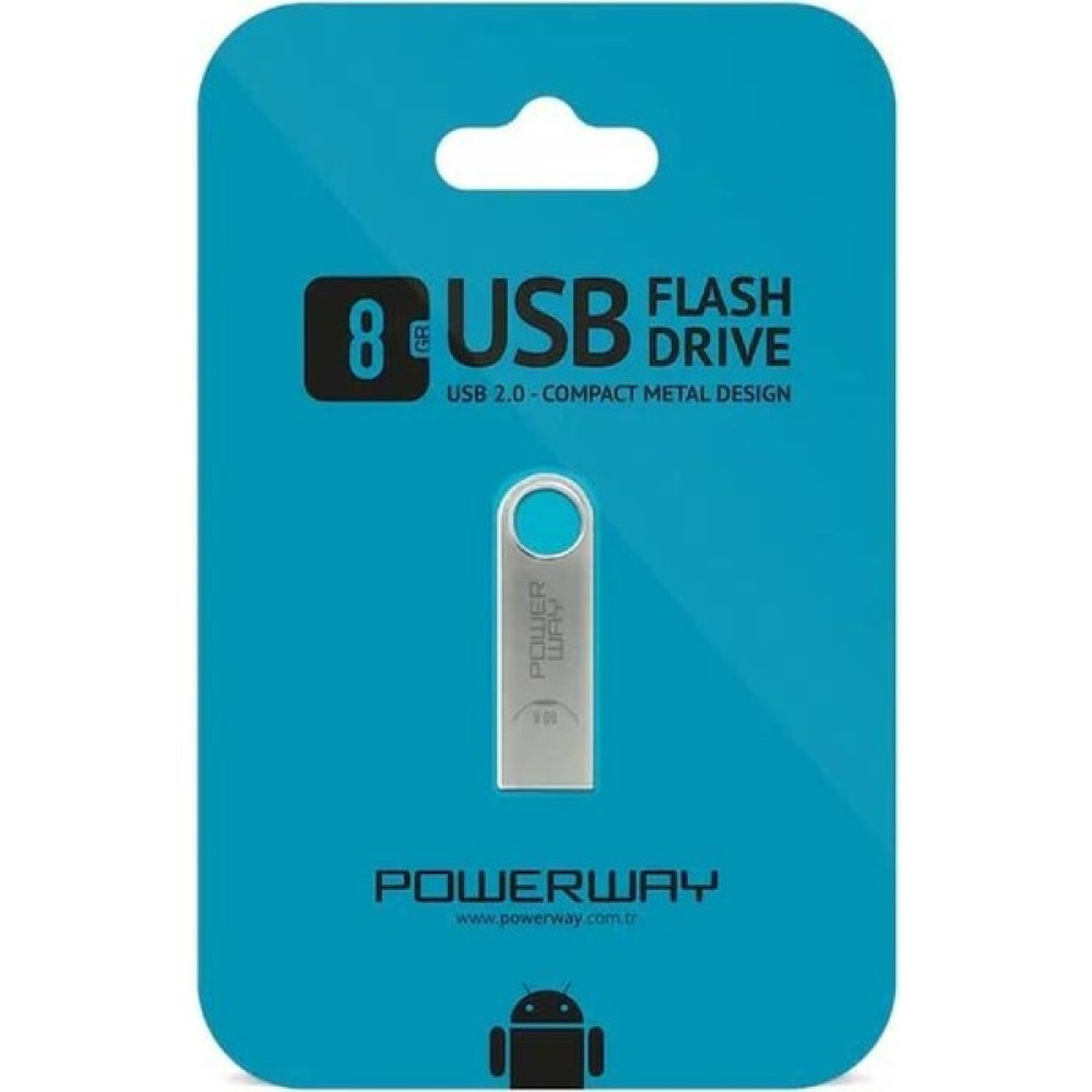 Trendalibey Powerway 8 GB Metal USB 2.0 Flash Bellek Flash Bellekler Fiyatı