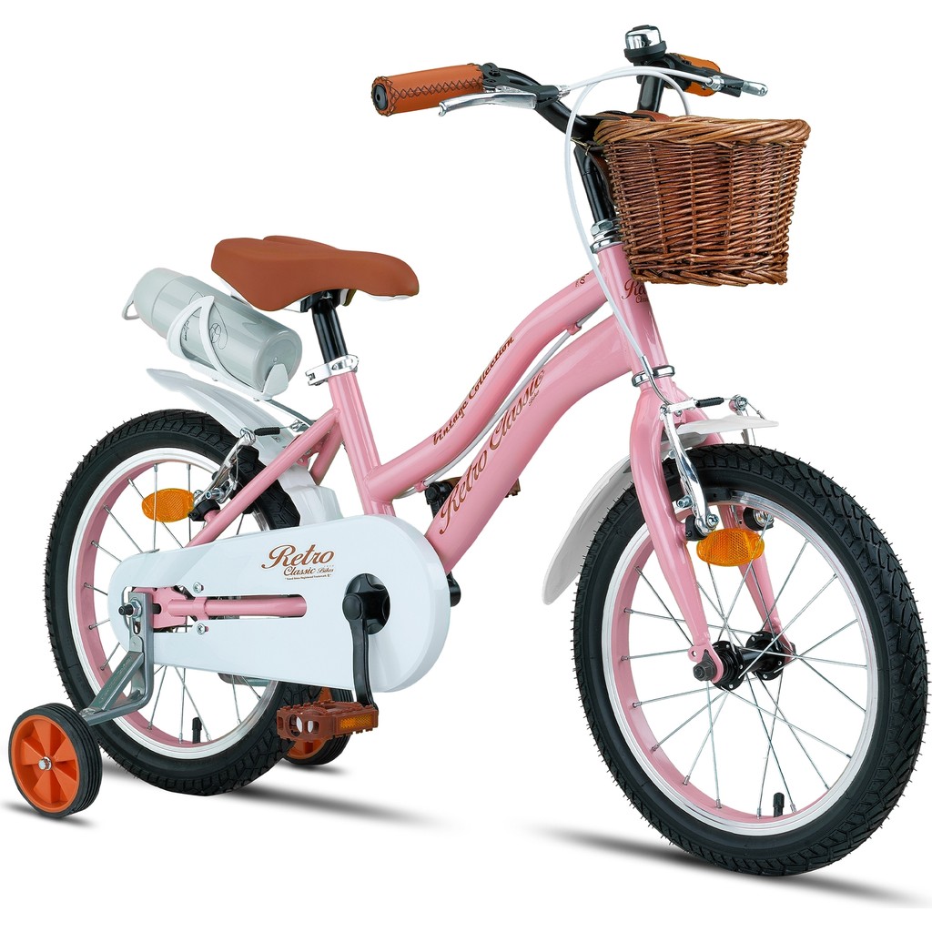 Trendbisiklet Retro Classic 16 Jant Hasır Sepetli Çocuk Bisikleti (4-6 Yaş) Pembe Çocuk Bisikletleri Fiyatı