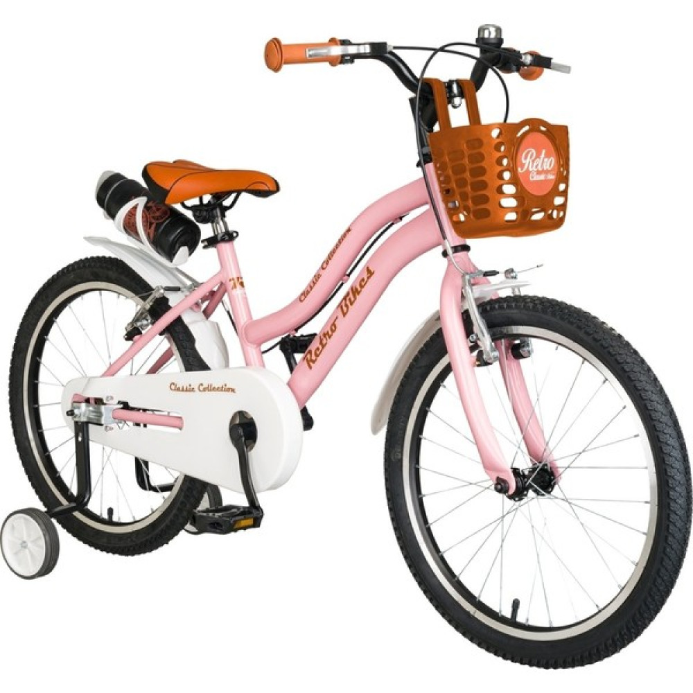 Trendbisiklet Retro Classic 20 Jant 6-10 Yaş Pembe Renkli, Çocuk Bisikleti Çocuk Bisikletleri Fiyatı