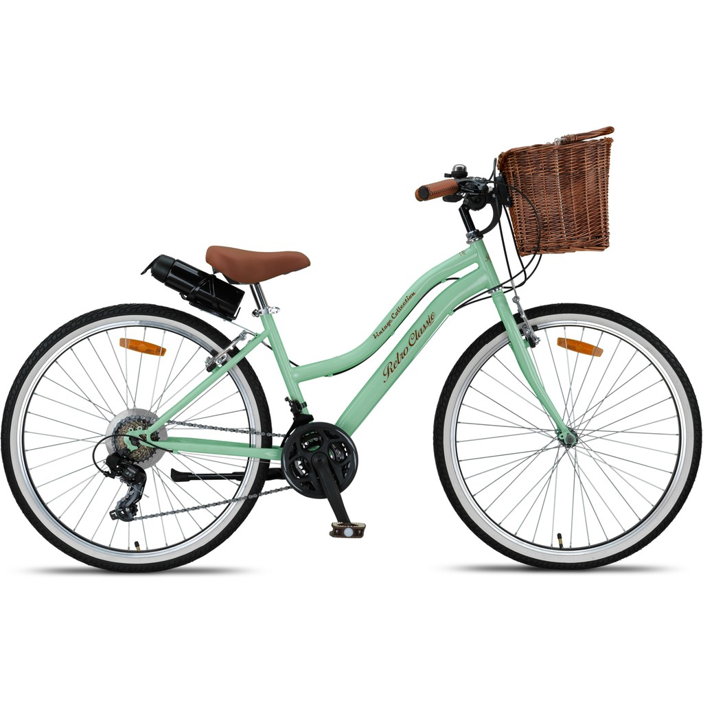 Trendbisiklet Retro Classic Kadın Bisikleti 21 Vites 26 Jant Mint Yeşili Bisikletler Fiyatı