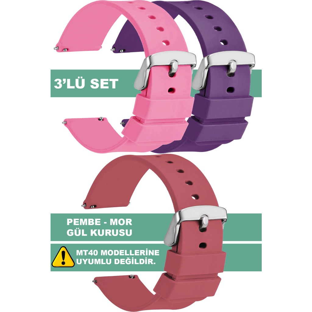 Trendburada Tcl Mt42 Mt42x Mt43 Mt46-Slazenger Akıllı Çocuk Saatleriyle Uyumlu Silikon Saat Kordonu Kayışı - Pembe Akıllı Saat Aksesuarı Fiyatı