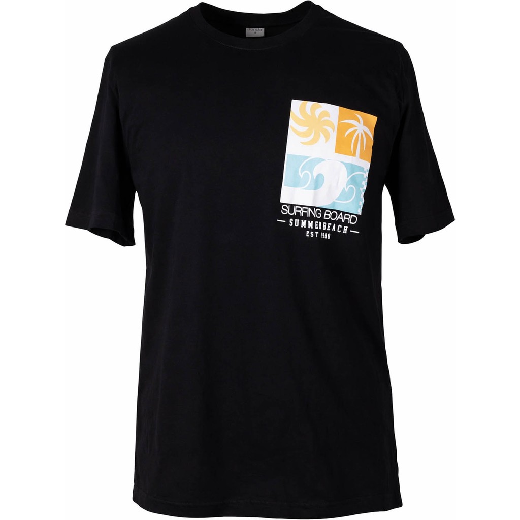 Trender 26YDT1000025 Siyah Erkek T-Shirt Surfıng O Yaka Giyim & İç Giyim Fiyatı