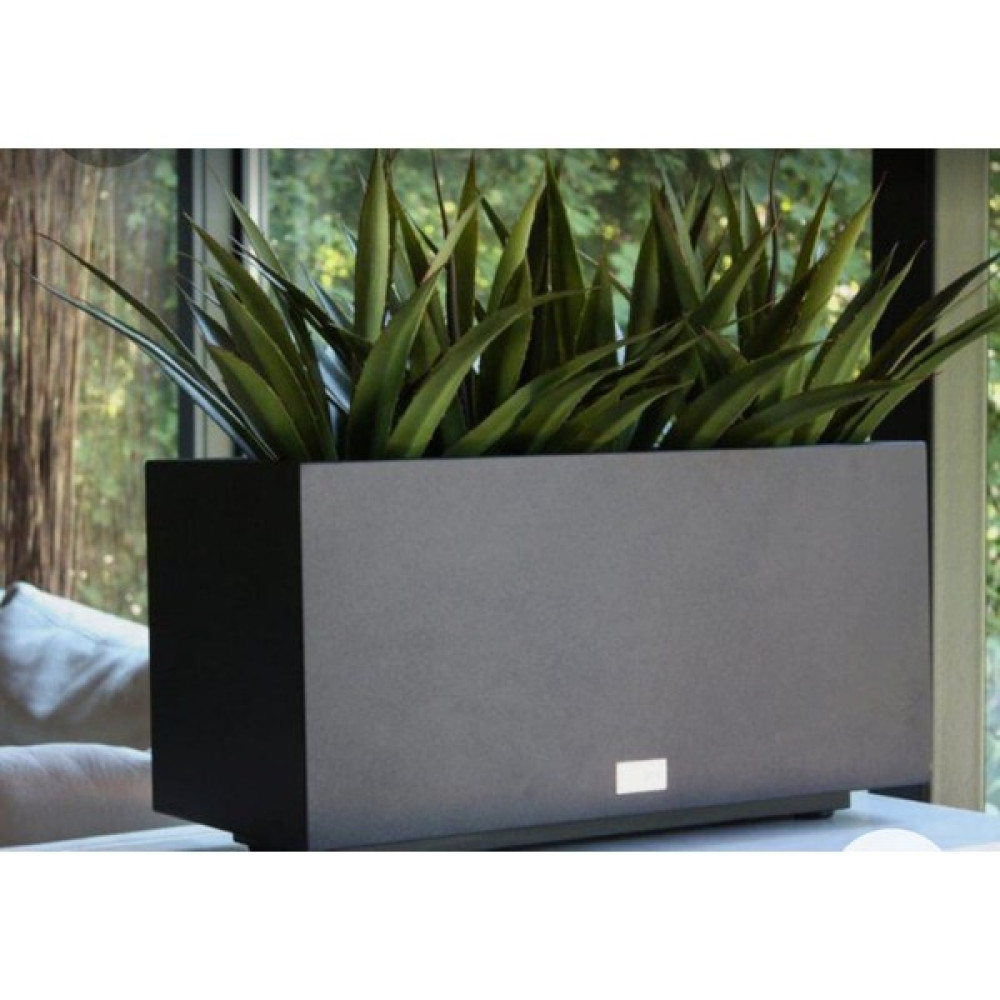 Trendesk Galvaniz Sınır Saksılık, Çiçeklik ,Çiçek Standı Te x ture Mat Siyah 25*60*50 - Antrasit Saksı ve Aksesuarları Fiyatı