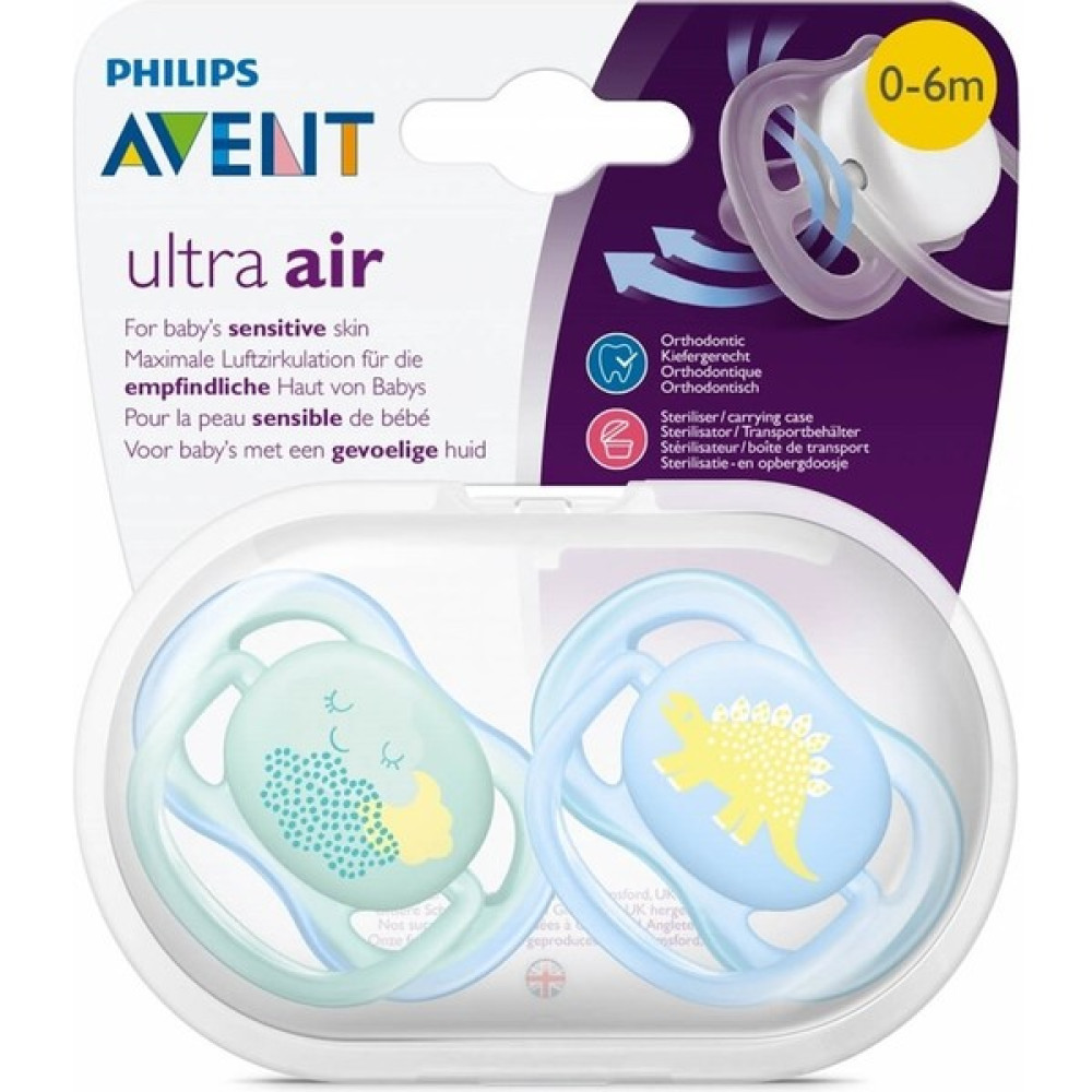 Trendgeldi Philips Avent Ultra Air Emzik 0-6 Ay Erkek - Desenli - Beyaz - Standart Oto Boyaları Fiyatı