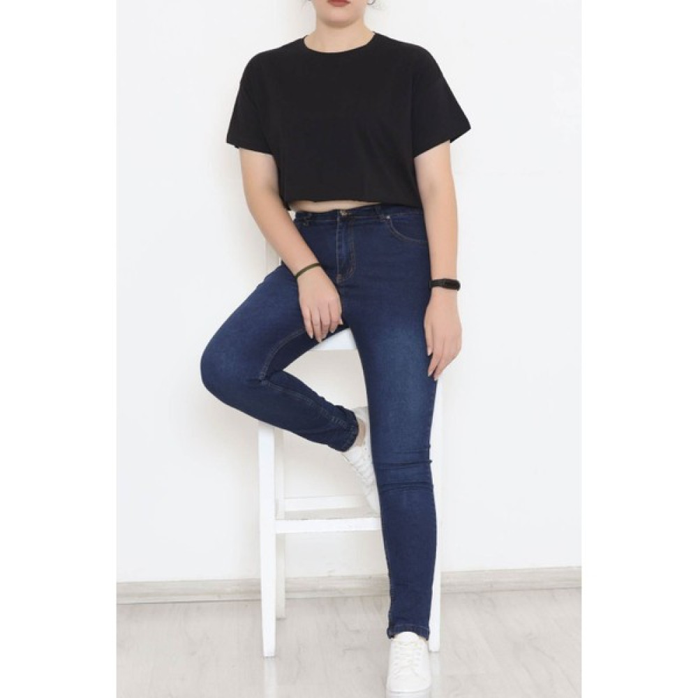 Trendico Battal Beden Kot Pantolon Koyumavi - 11916.1431. Bayan Jeans / Kot Pantolon Fiyatı