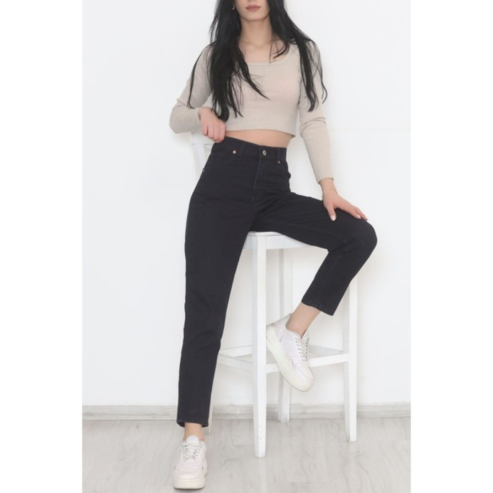 Trendico Boyfriend Kot Pantolon Lacivert 11917.1431. Bayan Jeans / Kot Pantolon Fiyatı