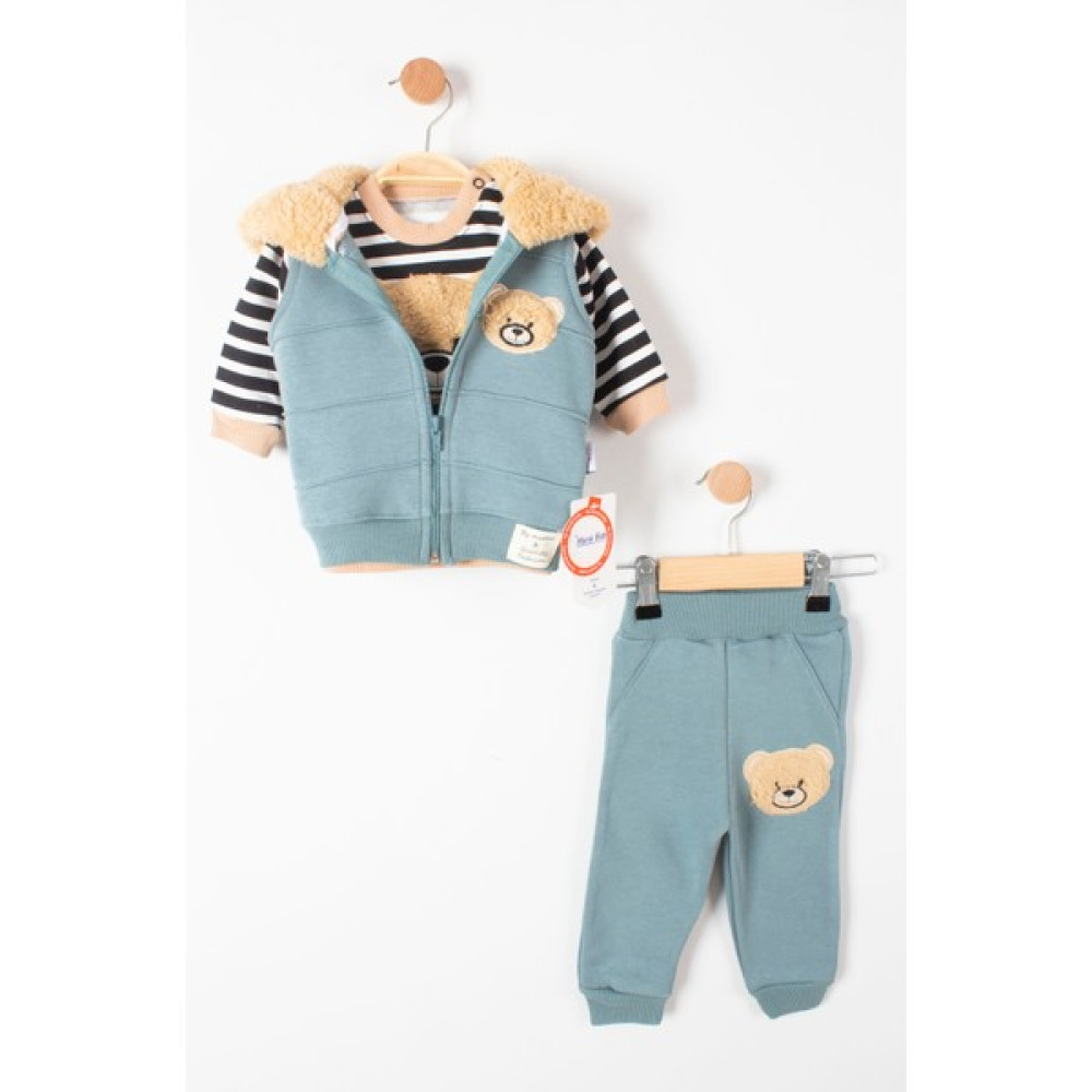 Trendimizbir (By Murat Baby) Ayı Yelekli Takım Bebek Giysi Takım Fiyatı