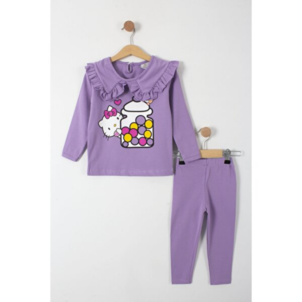 Trendimizbir Hello Kitty Baskılı Taytlı Kız Çocuk Alt Üst Takım Kız Çocuk Giyim Takımı Fiyatı