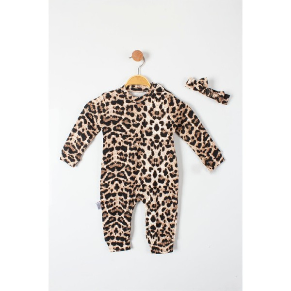 Trendimizbir Leopar Desenli Kız Bebe Tulum Bebek Tulumu Fiyatı