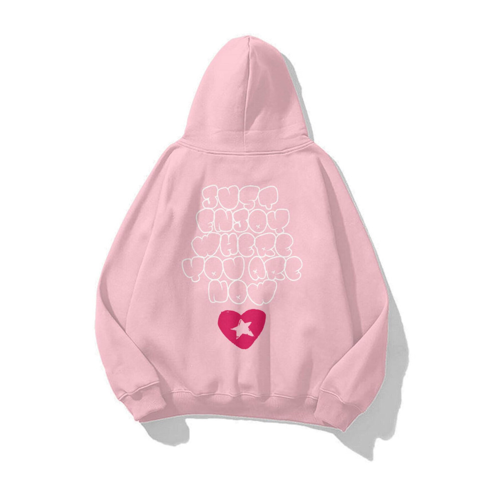 Trendiz Unisex Just Enjoy Sweatshirt Pembe L Beden Bayan Sweatshirt Fiyatı