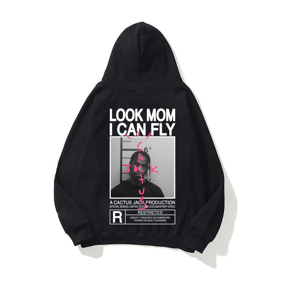 Trendiz Unisex Look Mom I Can Fly Siyah Sweatshirt Hoodie M Beden Bayan Sweatshirt Fiyatı