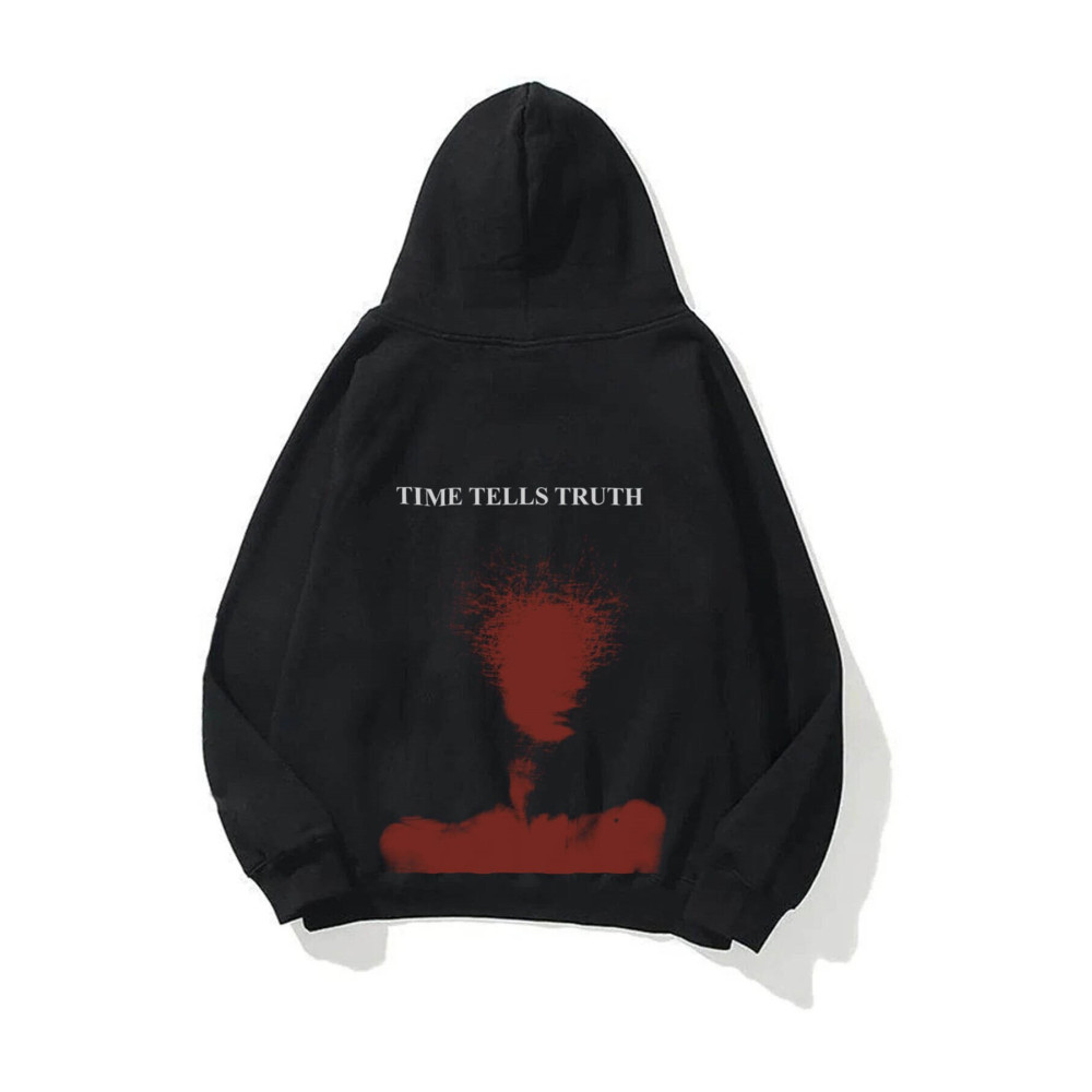 Trendiz Unisex Time Tells Truth Sweatshirt Siyah XS Beden Bayan Sweatshirt Fiyatı