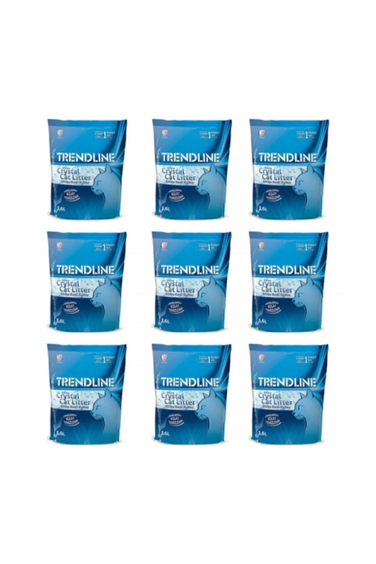 Trendline Kristal Silika Kedi Kumu - 3.6 lt x 9 Adet" Evcil Hayvan Ürünleri Fiyatı
