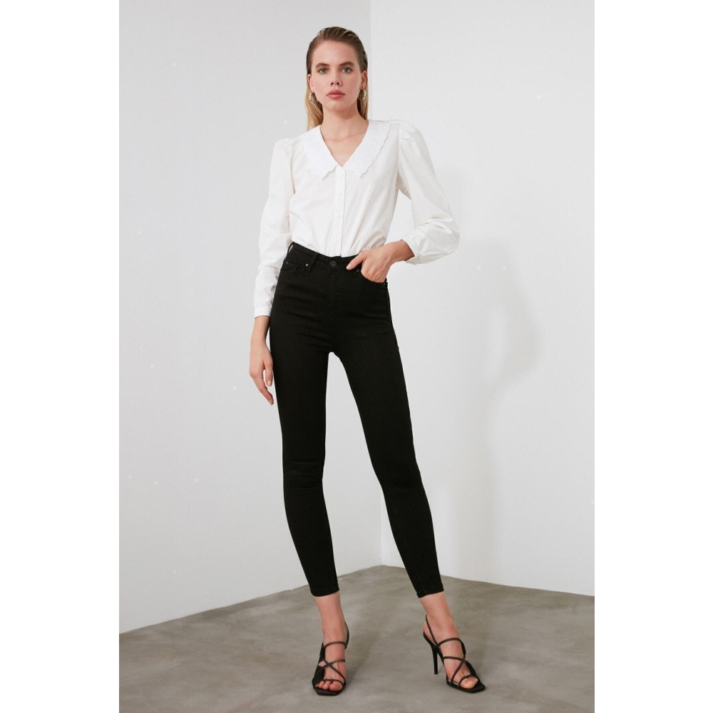 TRENDNATUREL Anastasia Simsiyah Yüksek Skinny Jean Pantolon (TOPARLAYICI)-beden Tablomuz Mevcut 26 Beden Bayan Jeans / Kot Pantolon Fiyatı
