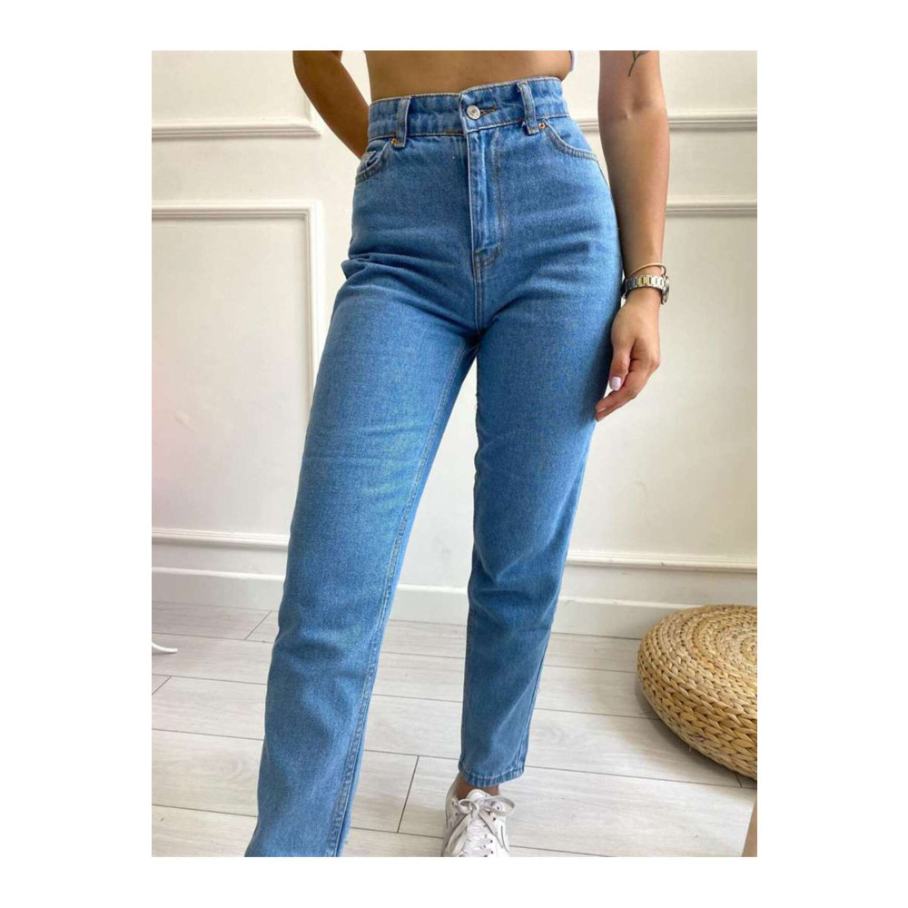 TRENDNATUREL Sophia Mom Jean Açık Mavi Likralı Pantolon 29 Beden Bayan Jeans / Kot Pantolon Fiyatı