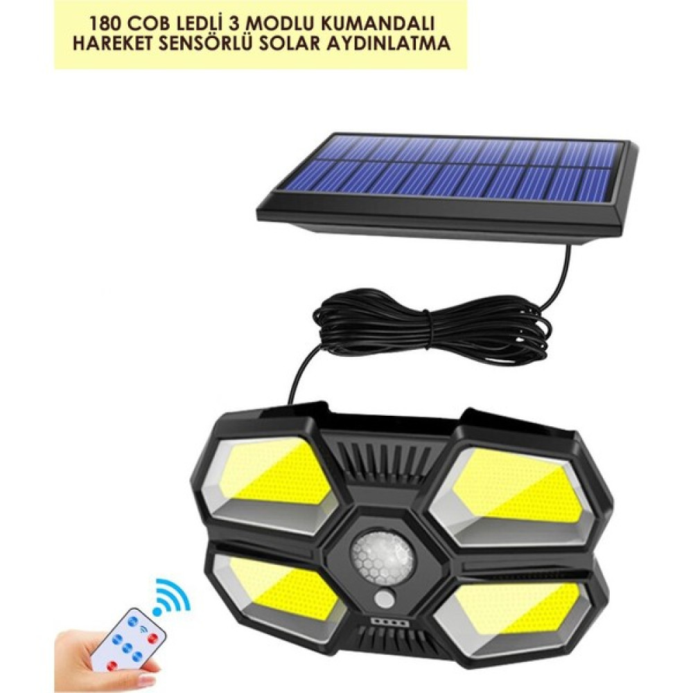 Trendpoint 180 Ledli Kumandalı Solar ve USB ile Çalışan Uzatmalı Dış ve Iç Mekan Lamba Aydınlatma - Beyaz Dış Mekan & Bahçe Oyuncakları Fiyatı