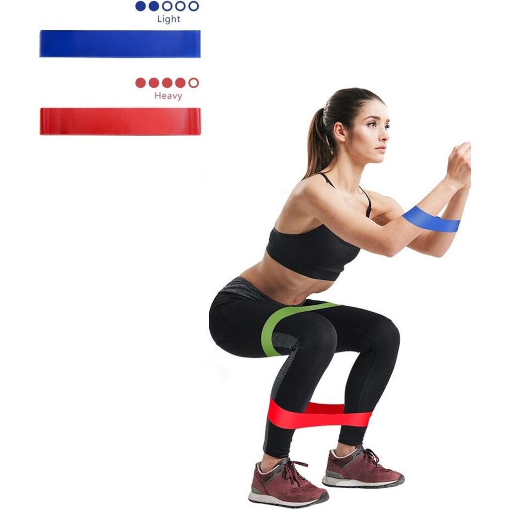 Trendpoint 2 Li Farklı Dirençte Aerobik Bandı Pilates Squat Çalışma Lastiği - 2 Adet - Renkli Kondisyon Aletleri Fiyatı