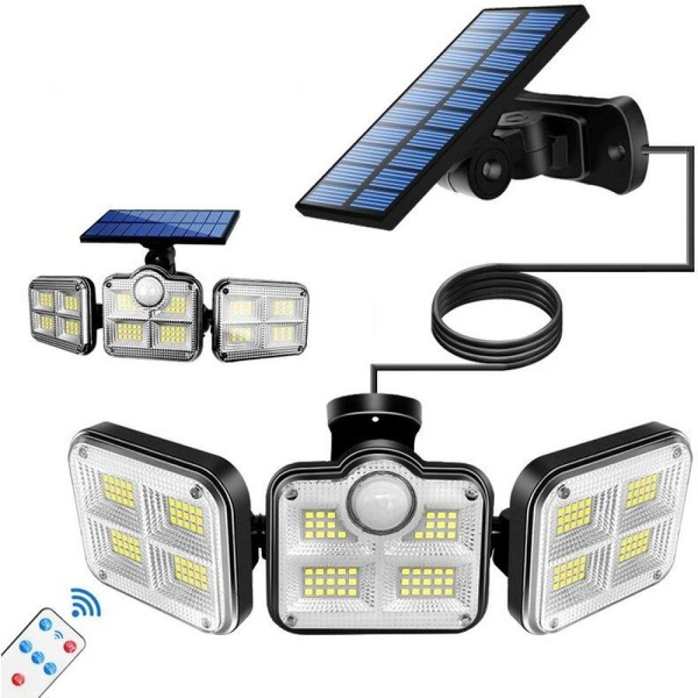 Trendpoint Solar 122 Ledli Güneş Enerjili Kumandalı Hareket Sensörlü Bahçe Aydınlatma Sokak Lambası Dış Mekan & Bahçe Oyuncakları Fiyatı