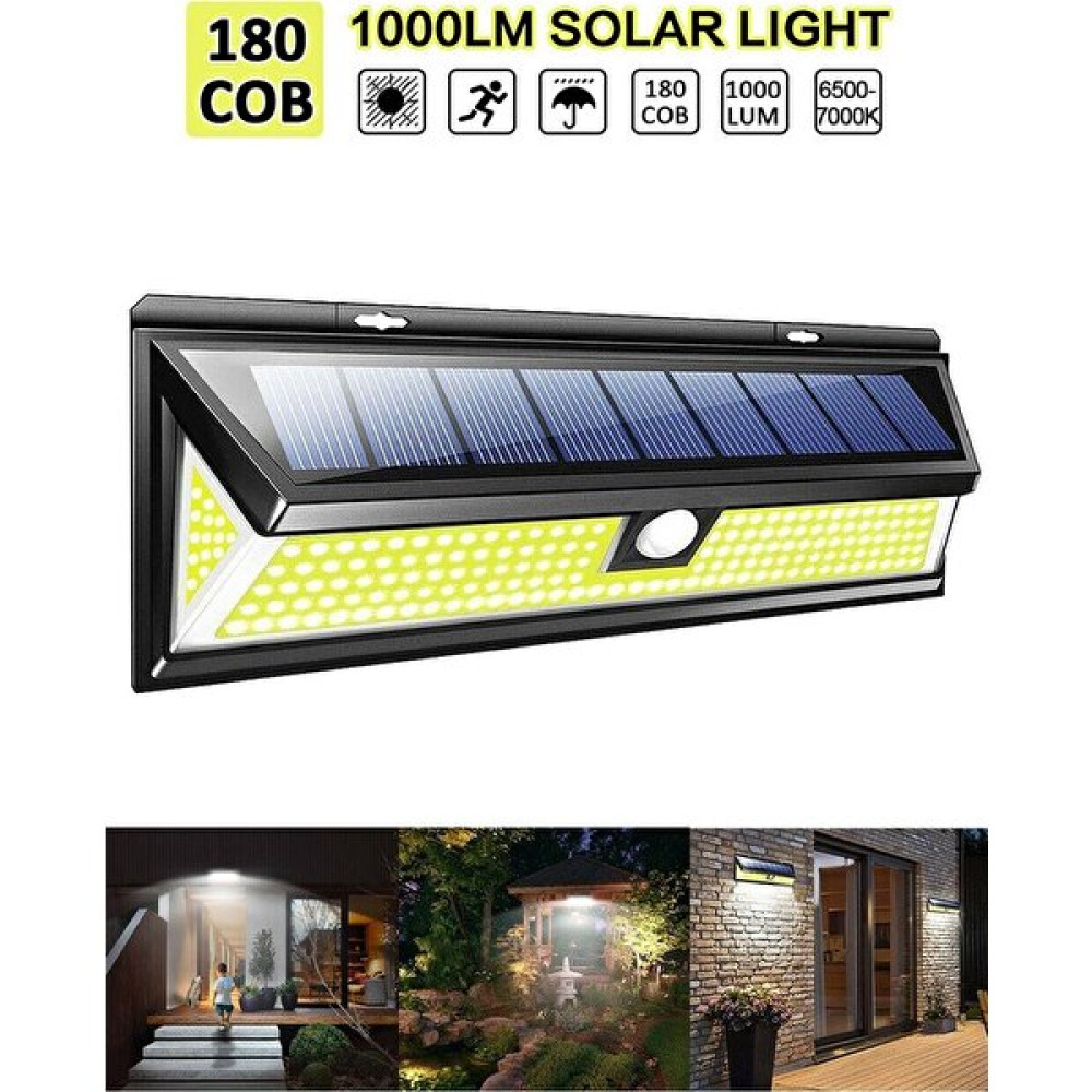 Trendpoint Solar 180 Cob Ledli 30 cm Büyük Boy Hareket Sensörlü Bahçe Aydınlatma Sokak Lambası - Beyaz Dış Mekan & Bahçe Oyuncakları Fiyatı