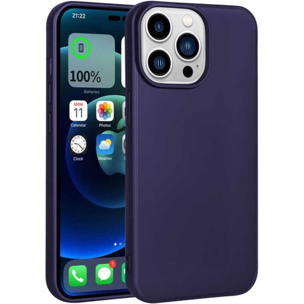 Trendshopping Apple iPhone 14 Pro Max Kılıf Soft Pürüzsüz Ultra Ince Esnek Premier Silikon Kapak - Lacivert Cep Telefonu Kılıfı Fiyatı