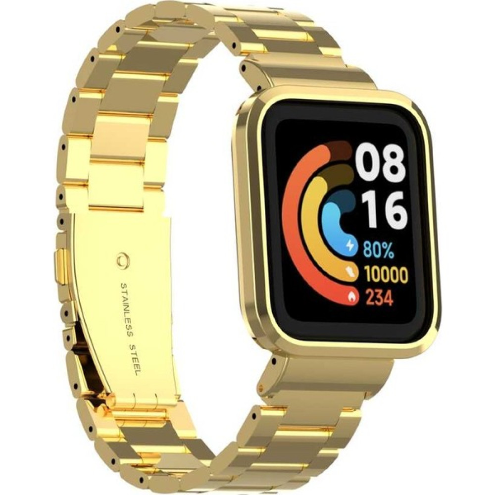 Trendshopping Xiaomi Redmi Watch (Mi Watch Lite) Ergonomik Ayarlanabilir  Metal Kordon - Gold Giyilebilir Teknoloji Aksesuarları Fiyatı