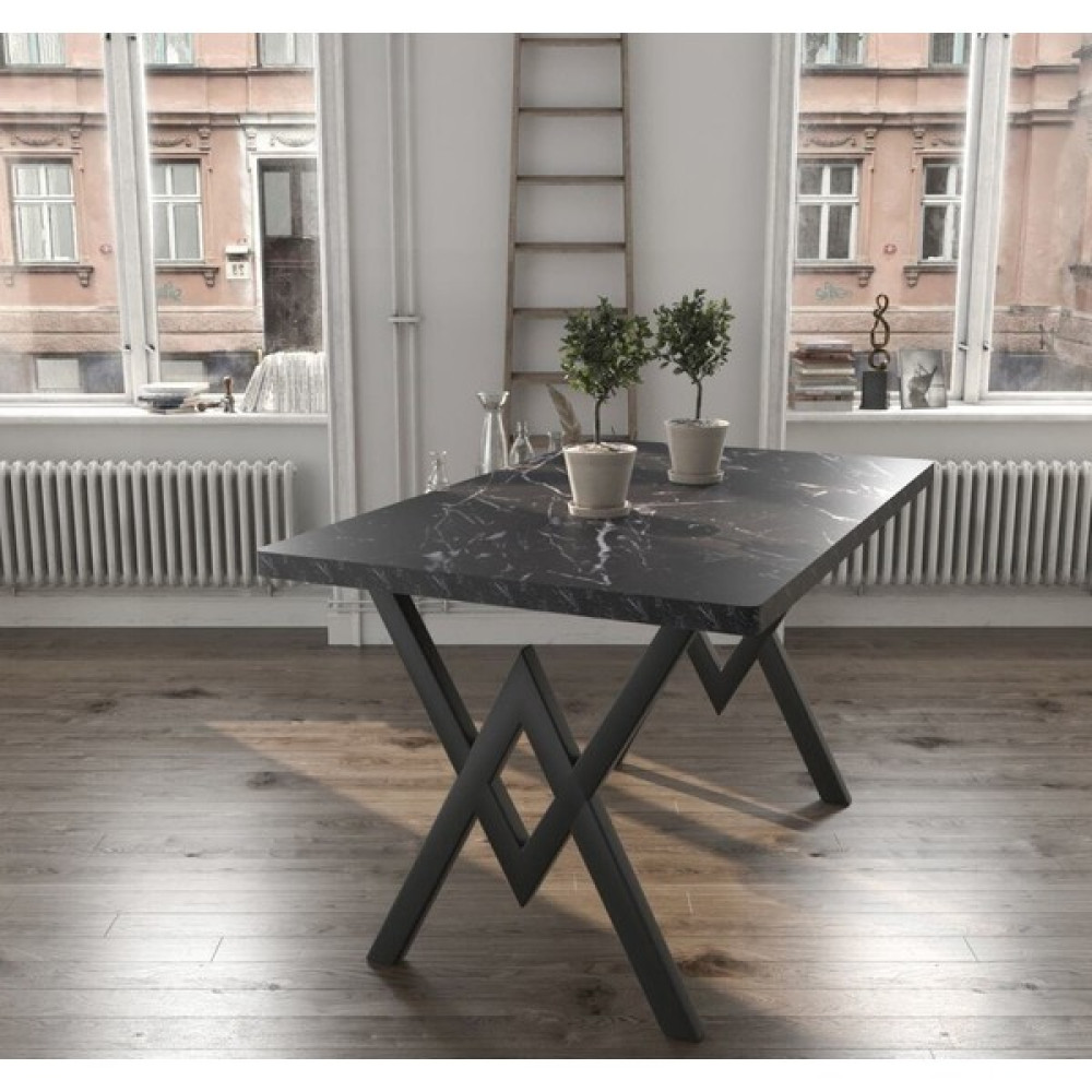 Trendy Assel Ekin 80X120 Mutfak Masası-Yemek Masası - Siyah Yemek & Mutfak Masası Fiyatı