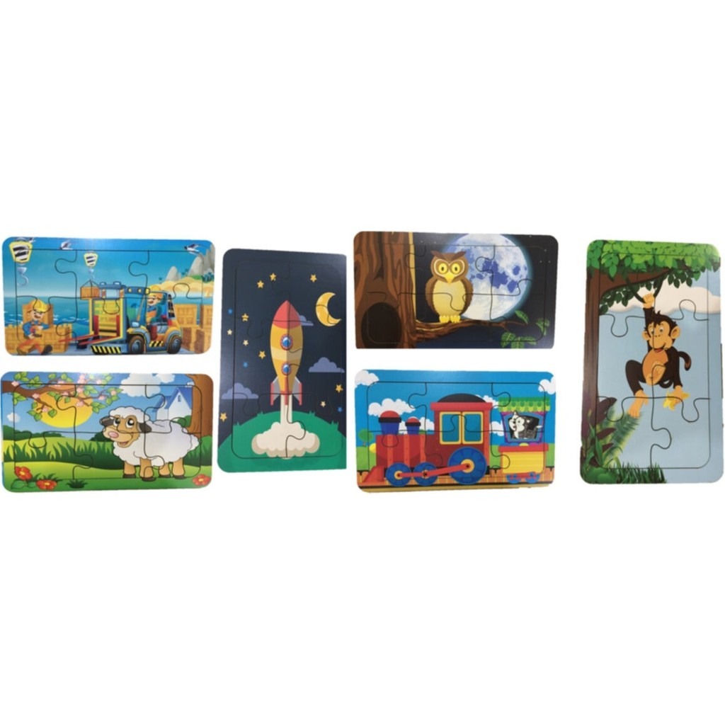 Trendy Toys Ahşap Puzzle Ilk Yapbozum 6 Adet 6 Parçalı 18X11CM Eğitici Oyuncak Fiyatı