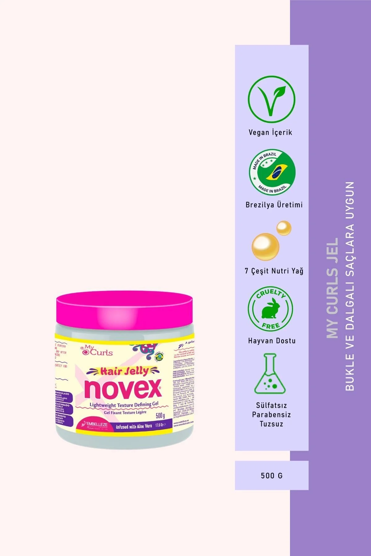 Novex My Curls - Bukle Belirginleştirici Ve Sabitleyici Jel 500ml Oto Boyaları Fiyatı