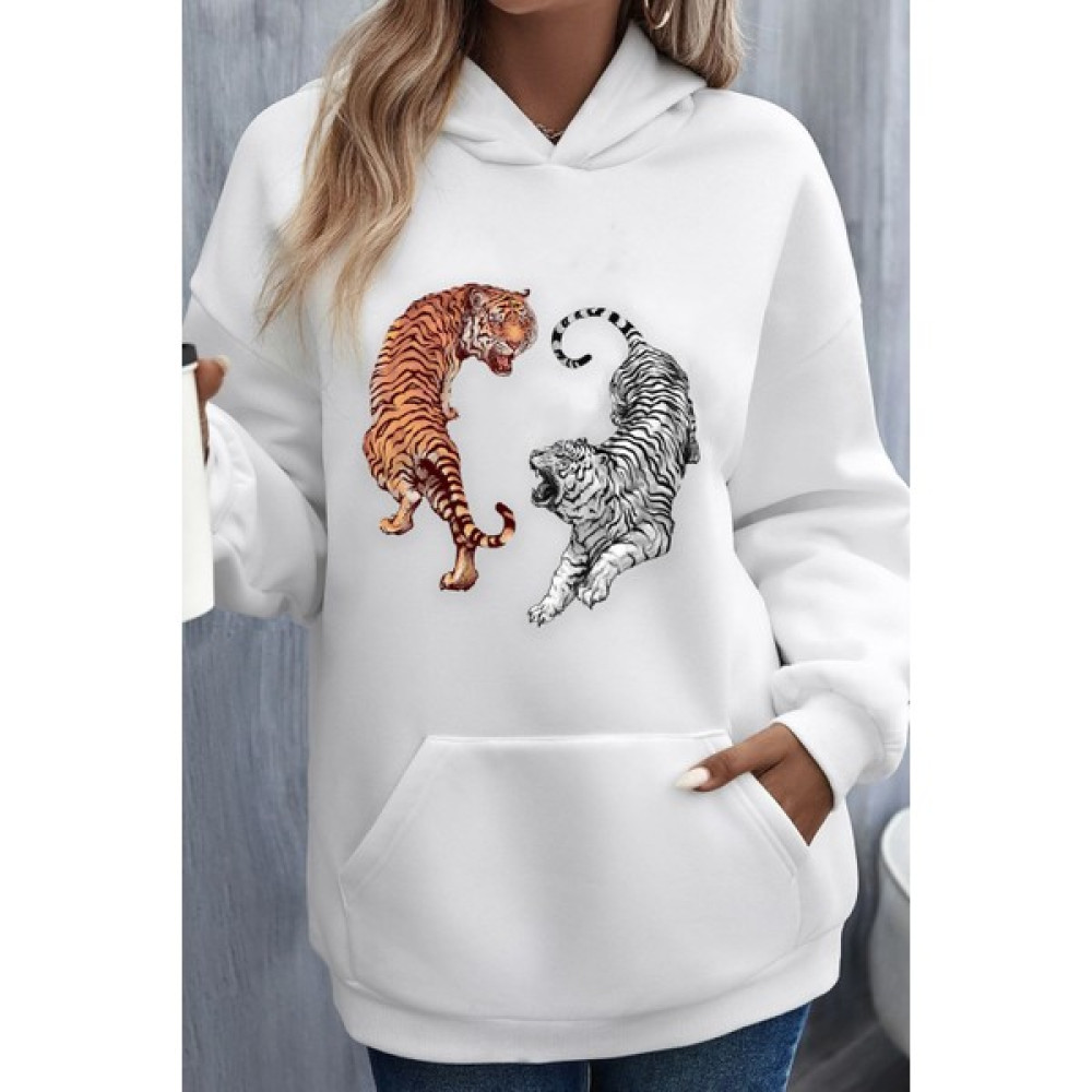 Trendypassion Unisex Tiger Baskılı Sweatshirt Erkek Sweatshirt Fiyatı