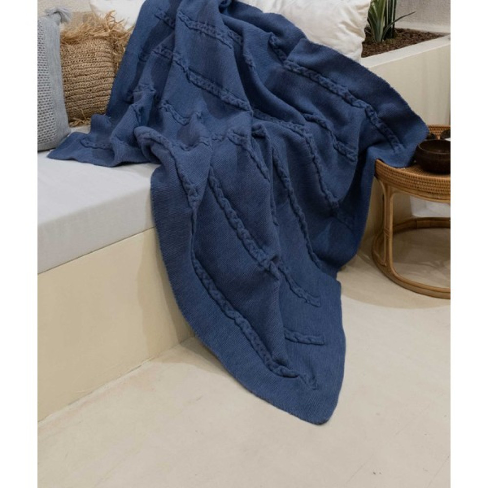 Trenza İndigo Tv Battaniyesi 130x170 15042 - 130 x 170 cm Battaniye Fiyatı