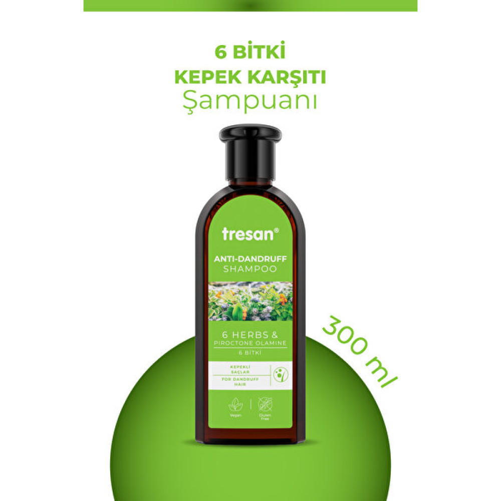 Tresan 6 Bitki Kepek Karşıtı Bakım Şampuanı 300 ml - 1 Şampuan ve Saç Kremi Fiyatı