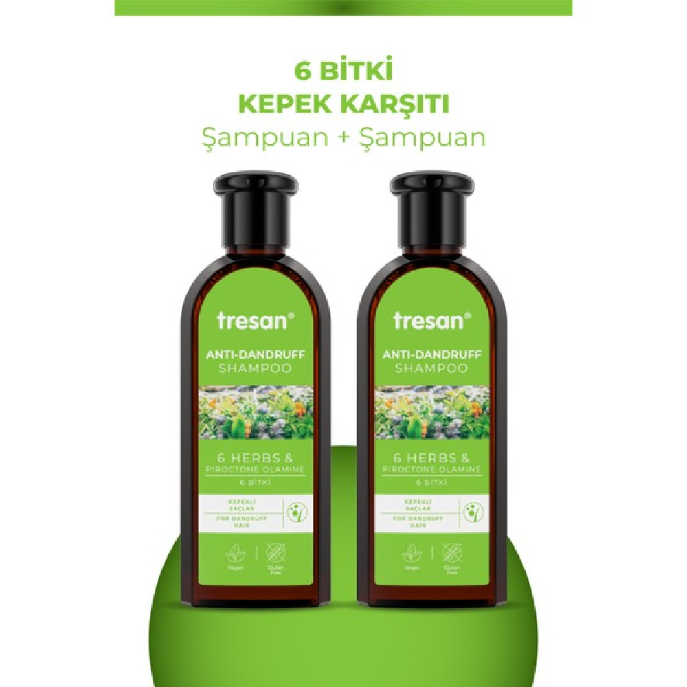 Tresan 6 Bitki Kepek Karşıtı Bakım Şampuanı 300 ml X 2 Adet Şampuan ve Saç Kremi Fiyatı