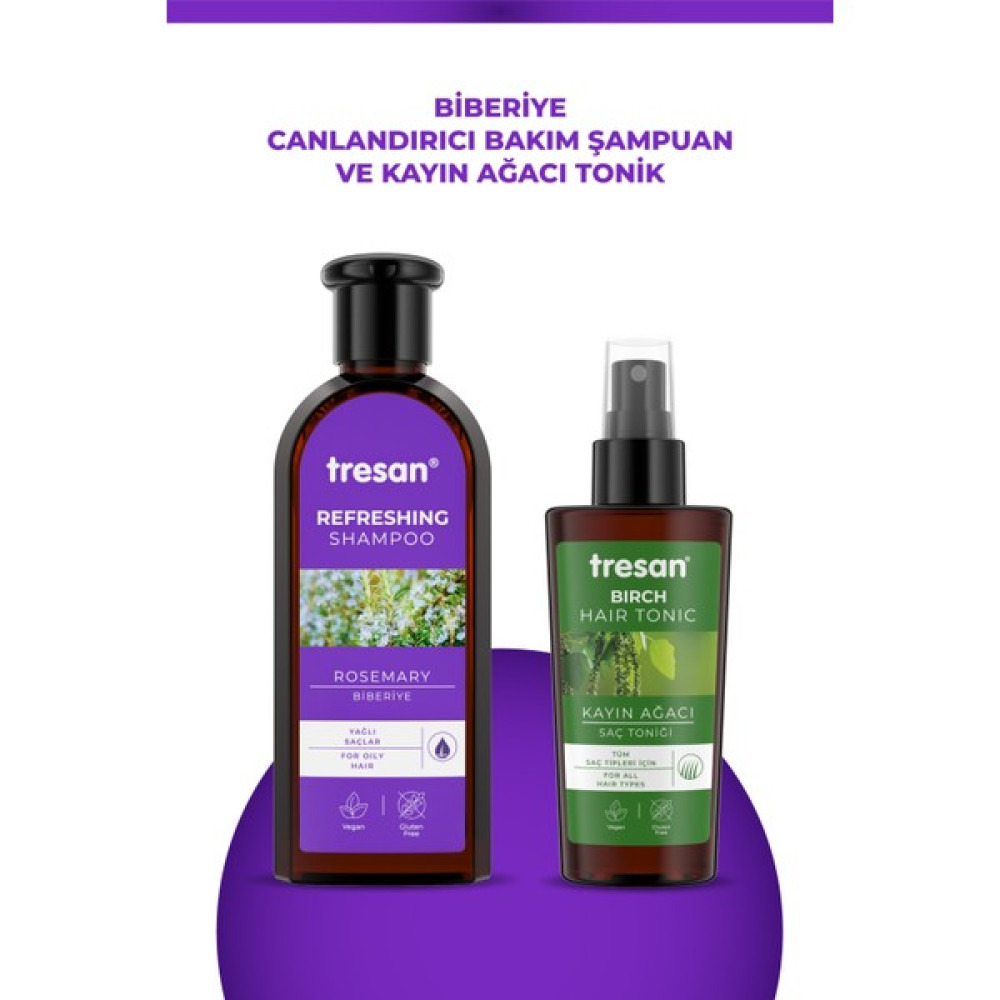 Tresan Biberiye Canlandırıcı Bakım Şampuanı 300 ml + Tresan Kayın Ağacı Özlü ve Canlandırıcı Saç Toniği 125 ml Şampuan ve Saç Kremi Fiyatı