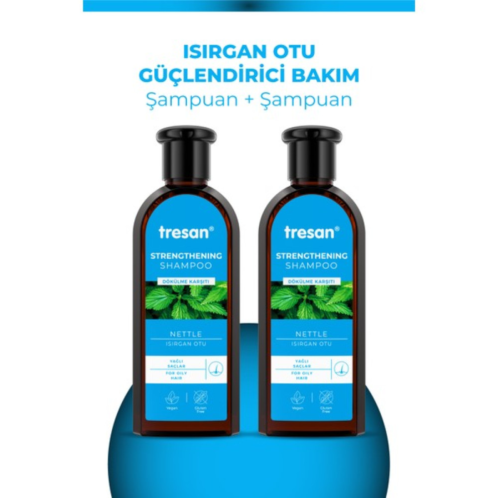Tresan Isırgan Otu Dökülme Karşıtı ve Bakım Şampuanı Yağlı Saçlar İçin 300 ml X 2 Adet Şampuan ve Saç Kremi Fiyatı