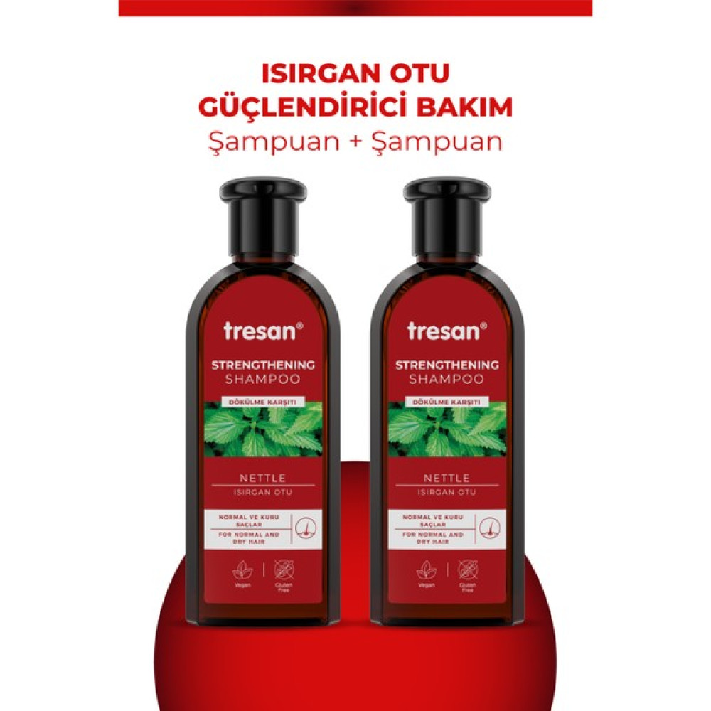 Tresan Isırgan Otu Şampuan Normal-Kuru Saçlar 300ML 2 Adet - 2 Lİ Şampuan ve Saç Kremi Fiyatı