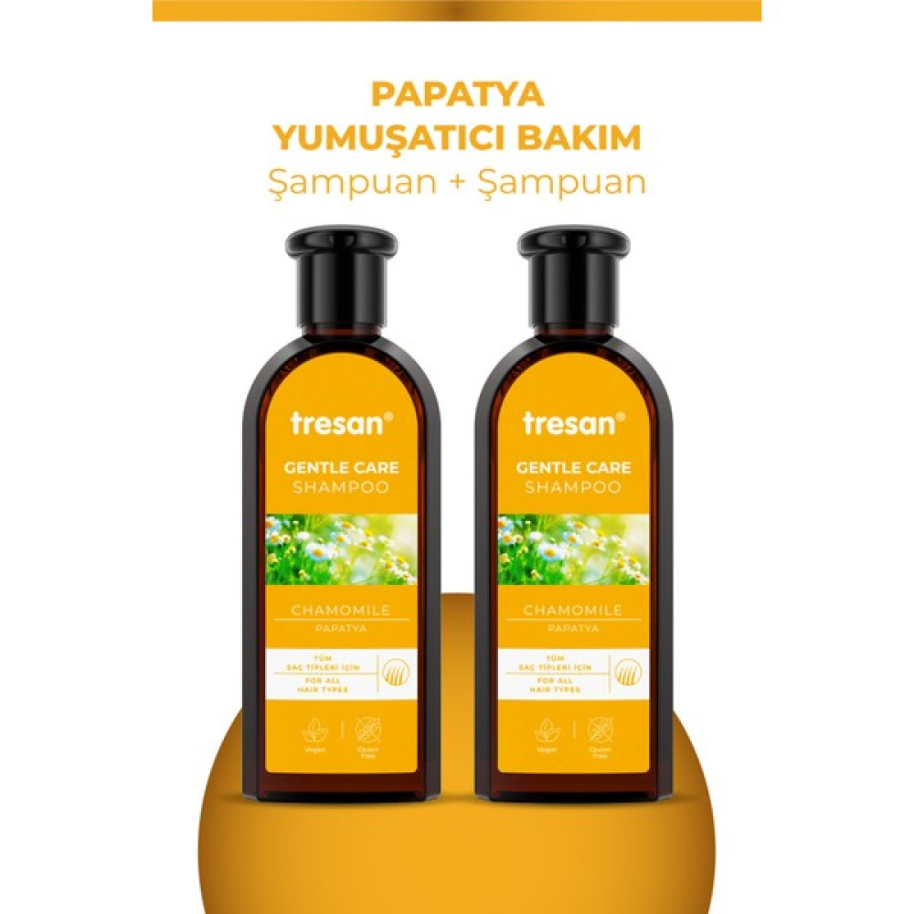 Tresan Papatya Yumuşatıcı Bakım Şampuanı 300 ml X 2 Adet - 1 Şampuan ve Saç Kremi Fiyatı