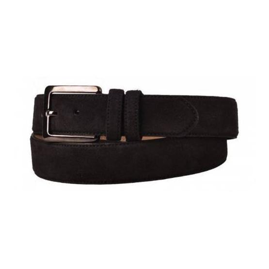 TRG Polo Süet Siyah 10608 Erkek Kemer