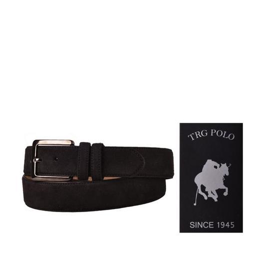 TRG Polo Süet Siyah 10608 Erkek Kemer