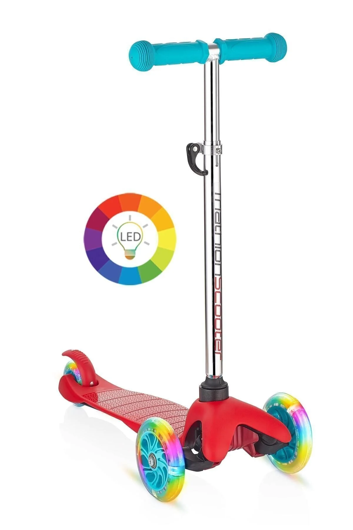 Triathlon 3 Kırmızı 138 Scooter Ayarlanabilir Yükseklik 7 Renk Led Işıklı 3 Tekerlekli Kırmızı 3 - 4 Yaş" Scooter Fiyatı